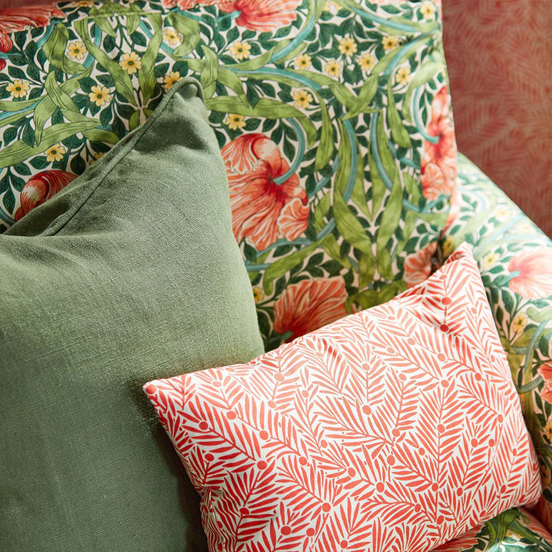 TESSUTO "YEW & ARIL WATERMELON" - Morris & Co. - Sanderson - Image 3